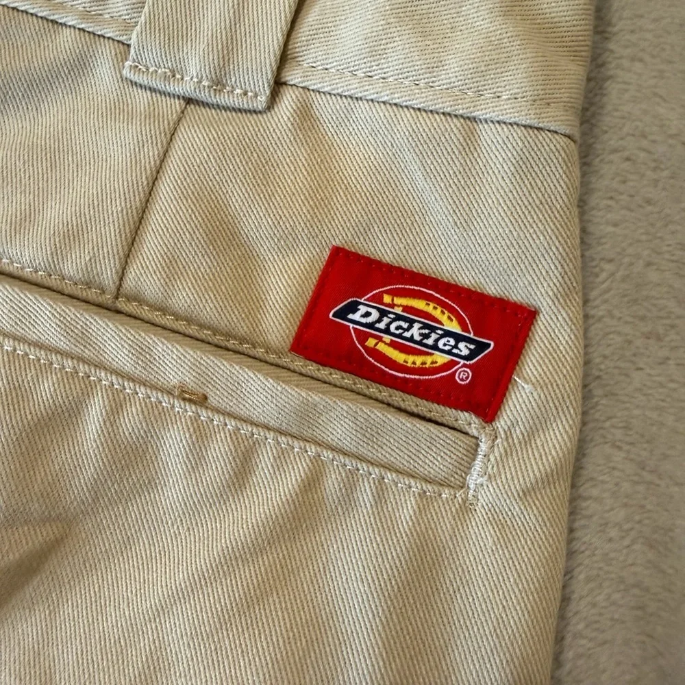 Dickies Worker Crop Roll Hem Pants Khaki Beige 9/29 women’s